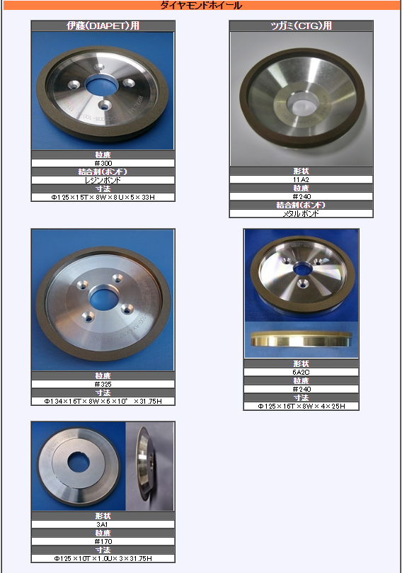 ダイヤモンド工具